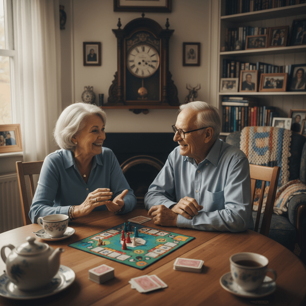 Seniors enjoying social engagement