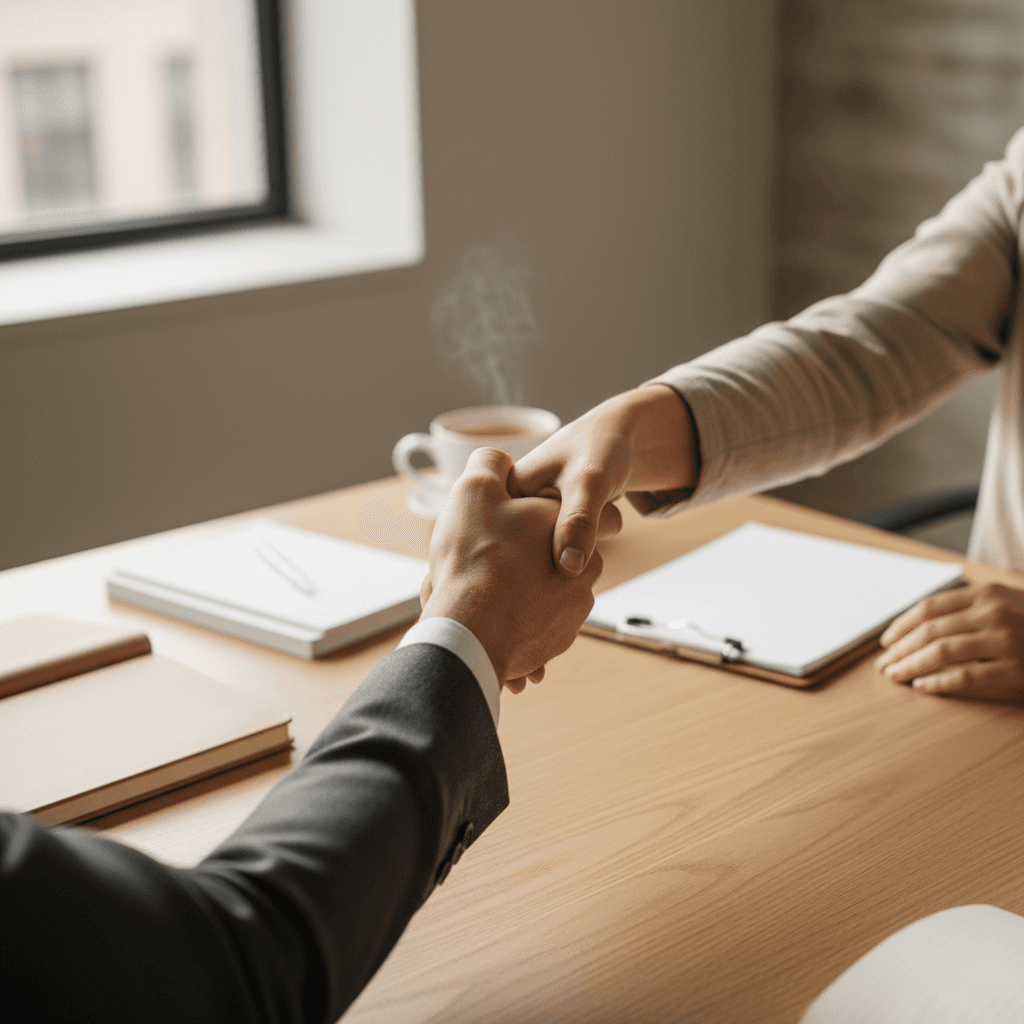 Senior and caregiver hands together showing trust and connection